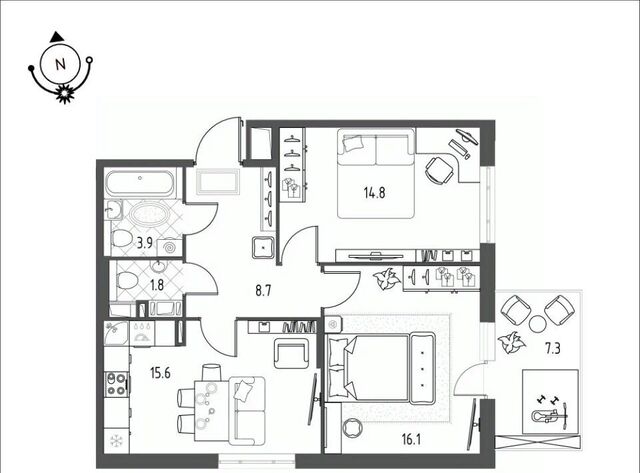 р-н Кировский микрорайон Зелёная Река 12 фото