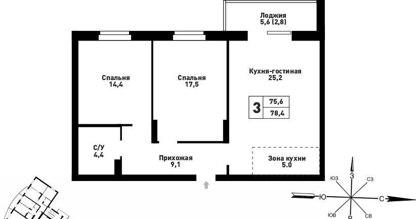 квартира г Барнаул р-н Центральный ул Промышленная 6 фото 1