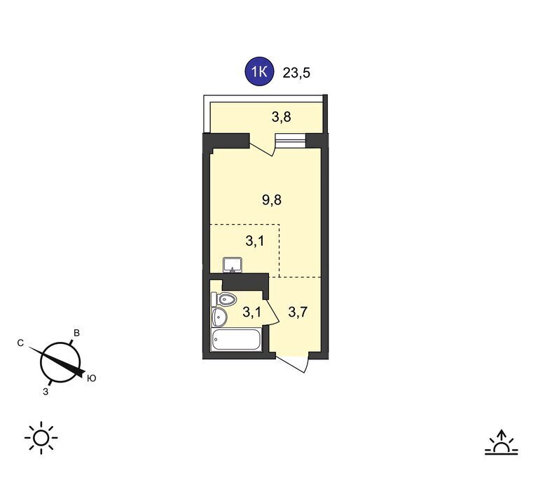 квартира г Иркутск ул Старо-Кузьмихинская 36/1 фото 1