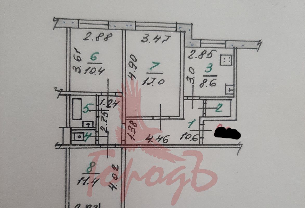 квартира г Орел р-н Заводской ул 6-й Орловской Дивизии 27 фото 2