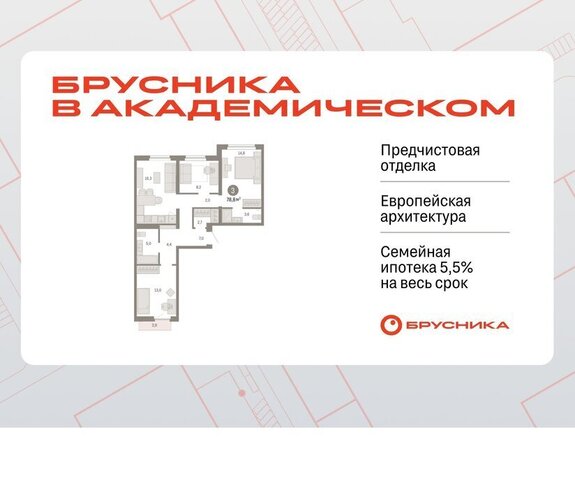 Академический Чкаловская ЖК Брусника в Академическом 19-й квартал фото