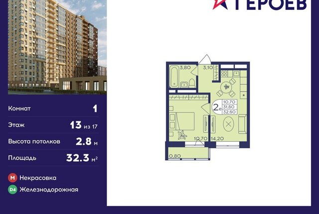 мкр Железнодорожный ул Поликахина 4 Железнодорожная фото