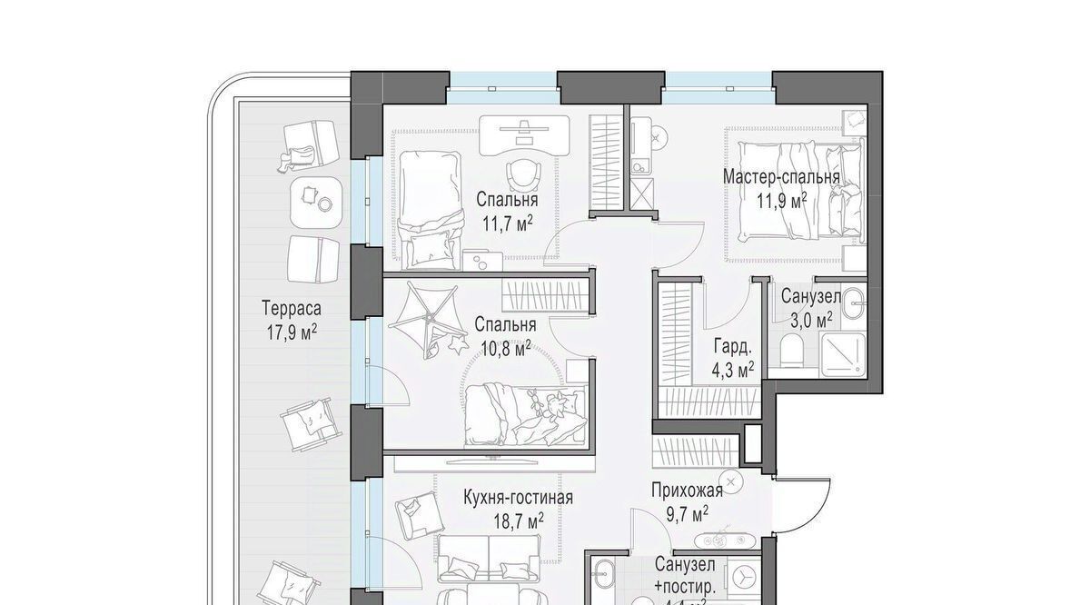 квартира г Москва метро Автозаводская ул Эдуарда Стрельцова 2к/2 фото 1