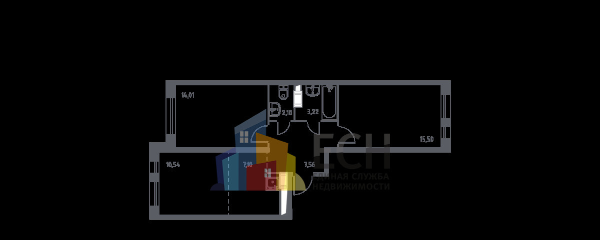 квартира г Люберцы ул Озерная 2 Зенино ЖК Самолёт м-н фото 2