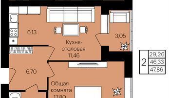 квартира г Саранск р-н Октябрьский ул Юрия Святкина 8 фото 1