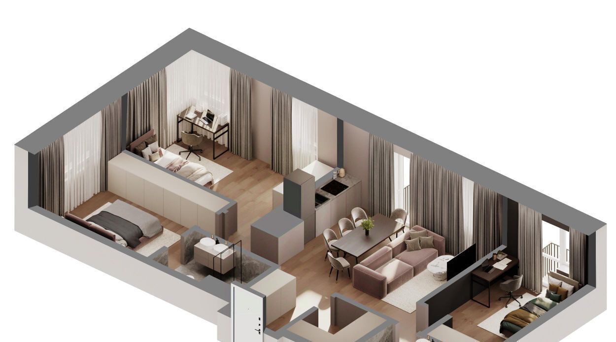 квартира г Красногорск Павшино ул Центральная 68а фото 2
