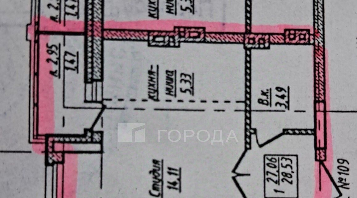 квартира г Барнаул р-н Октябрьский ВРЗ ул Воровского 161 фото 2