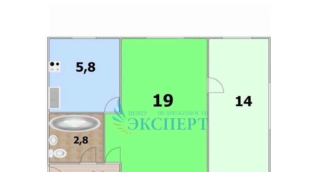 квартира г Нижний Новгород Буревестник ул Павла Орлова 5 фото 3