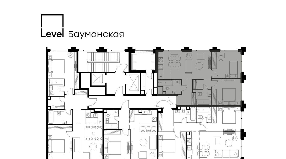 квартира г Москва метро Бауманская Бауманка ул Большая Почтовая ЖК «Level Бауманская» к А фото 2