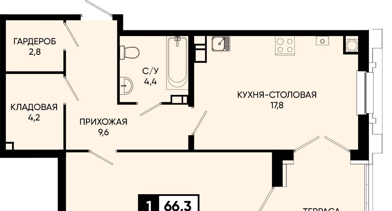 квартира г Кисловодск п Аликоновка ул Рассветная фото 1