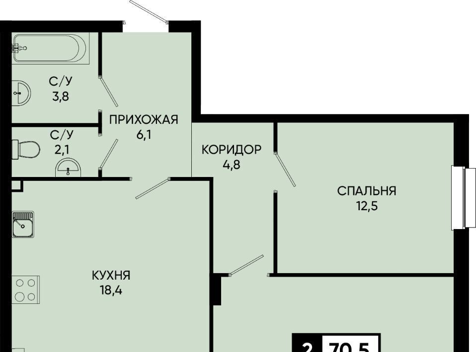 квартира г Кисловодск п Аликоновка ул Рассветная фото 1