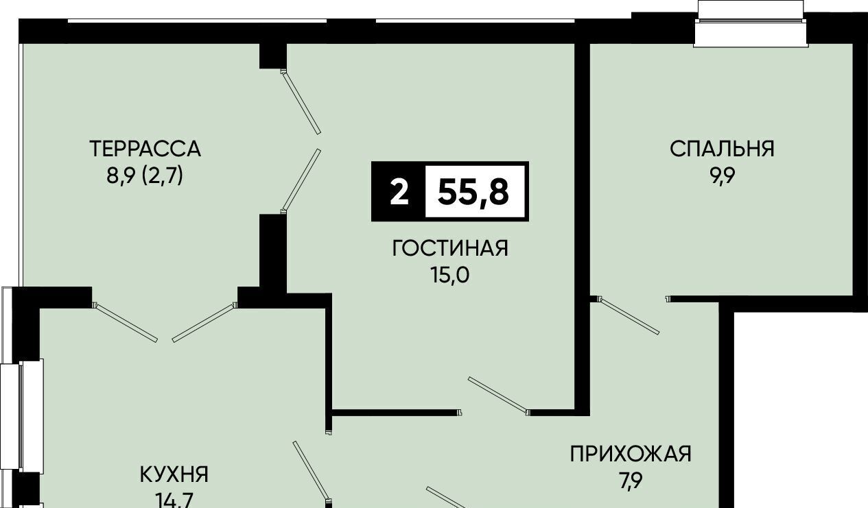 квартира г Кисловодск п Аликоновка ул Рассветная фото 1