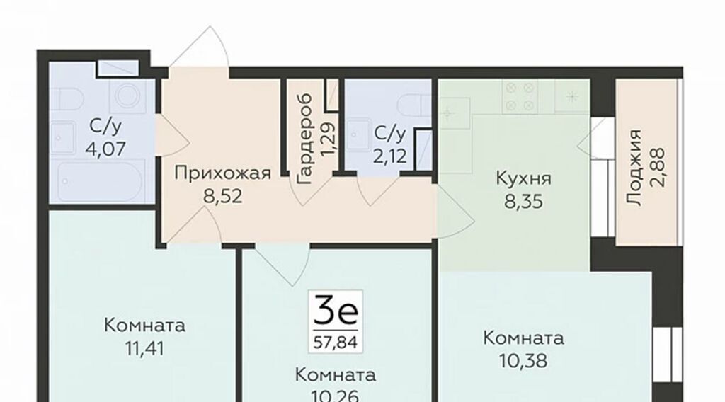 квартира г Воронеж р-н Ленинский ул Матросова 64а фото 1