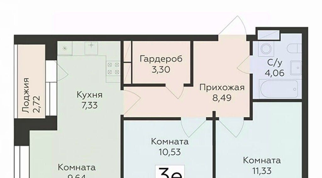 квартира г Воронеж р-н Ленинский ул Матросова 64а фото 1