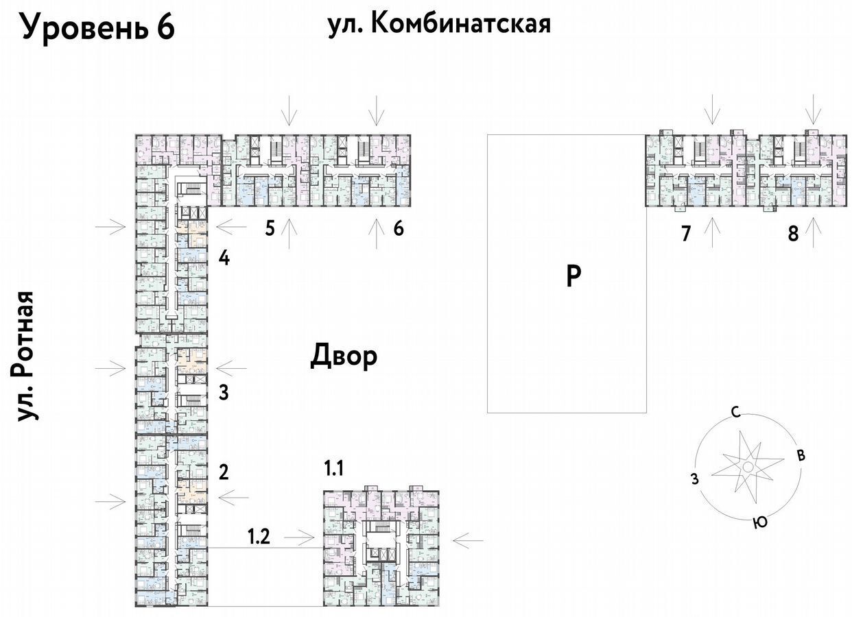 квартира г Екатеринбург р-н Ленинский ул. Комбинатская, д. 16 фото 2