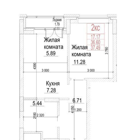 квартира г Новосибирск метро Площадь Гарина-Михайловского р-н Железнодорожный ул Фабричная 4/1 ЖК «Чернышевский» фото 3