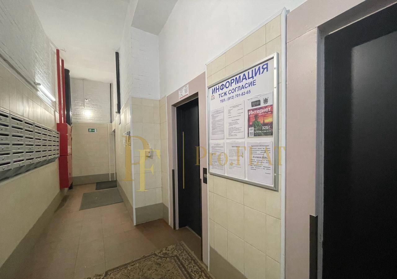 квартира г Санкт-Петербург метро Проспект Славы пр-кт Славы 40к/1 округ № 72 фото 15