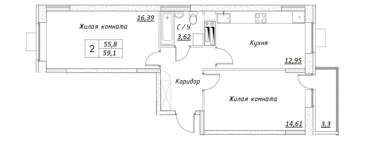 квартира г Дмитров ул Спасская 24 фото 8