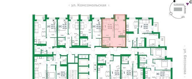квартира г Уфа р-н Советский ул Комсомольская 8 фото 3