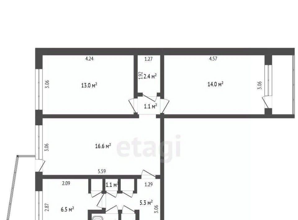 квартира г Саранск р-н Октябрьский ул Ярославская 11с/3 фото 1