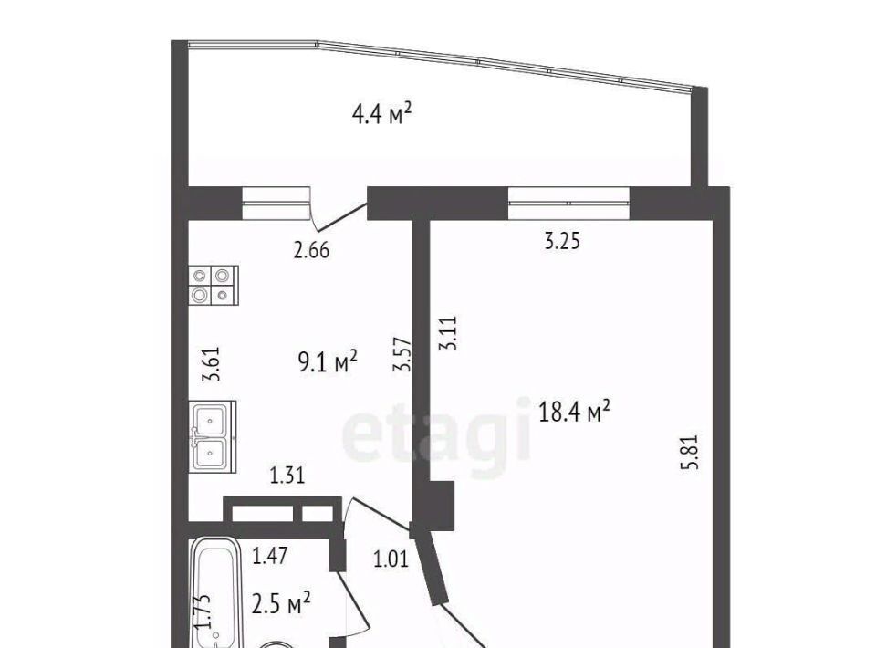 квартира г Саранск р-н Октябрьский ул Косарева 41 фото 2