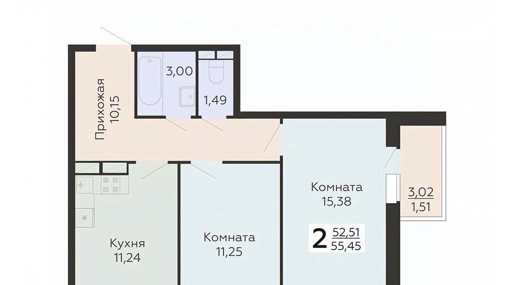 квартира г Воронеж р-н Советский Шилово ул Острогожская 164 фото 1
