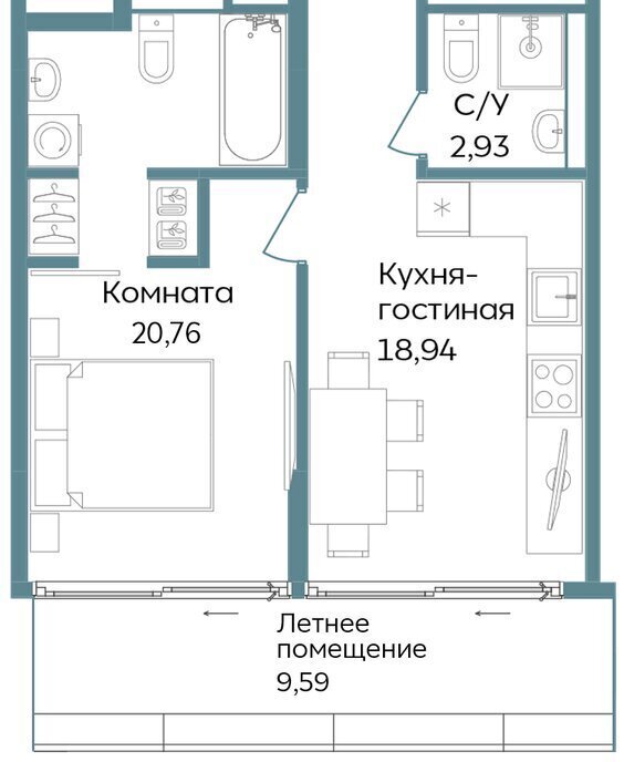 квартира г Саки TEMPO курортный кластер Темпо фото 1