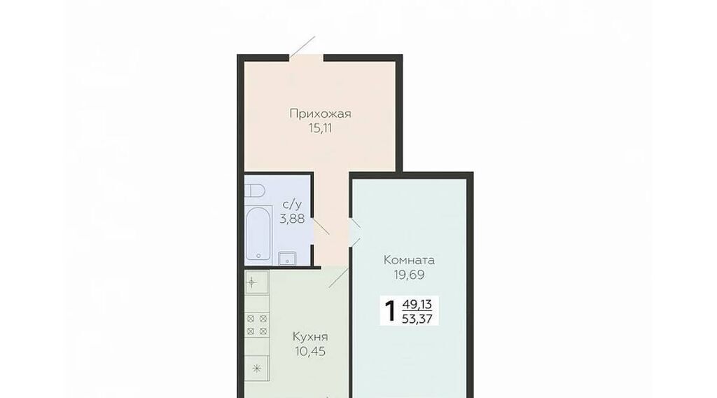 квартира г Самара п Мехзавод кв-л 3-й 8 Юнгородок фото 1