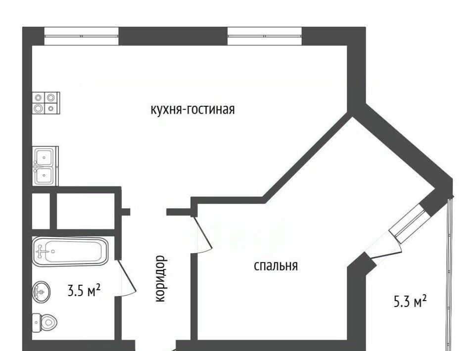 квартира г Омск р-н Октябрьский ул Кирова 51к/1 фото 2