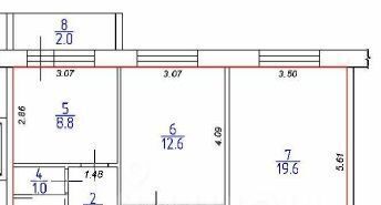 квартира г Тверь р-н Заволжский ул Благоева 12 фото 8