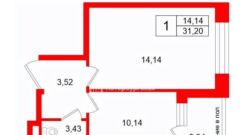 квартира г Санкт-Петербург метро Московская ул Кубинская 76к/1 округ Новоизмайловское фото 2