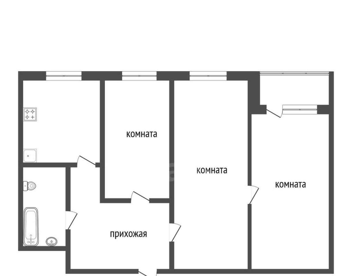 квартира г Красноярск р-н Железнодорожный ул Железнодорожников 16а фото 10