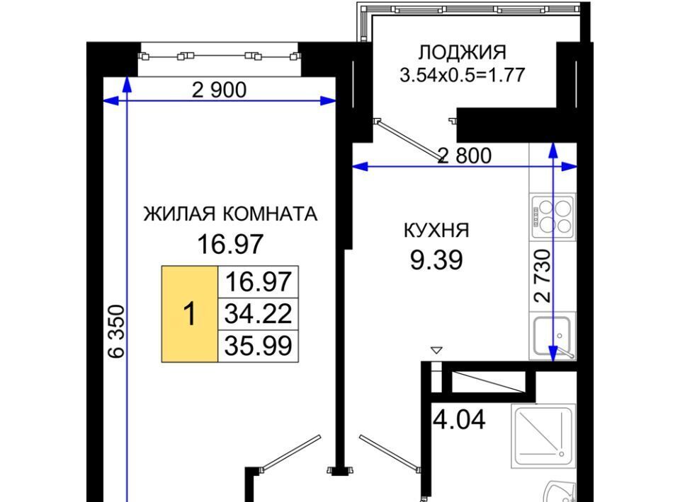квартира г Ростов-на-Дону р-н Октябрьский пер Элеваторный 6/2с фото 1
