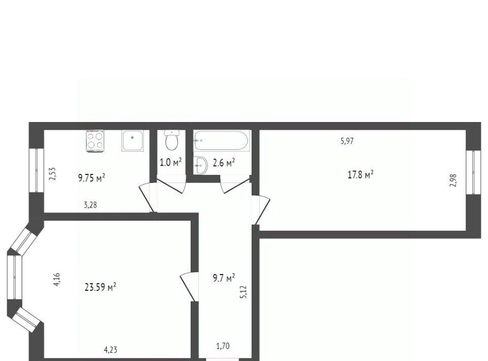 квартира г Новый Уренгой ул Молодежная 3 фото 2
