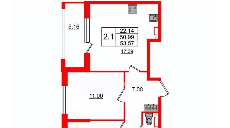 квартира г Санкт-Петербург п Стрельна пр-кт Буденного 22к/2 метро Проспект Ветеранов фото 2