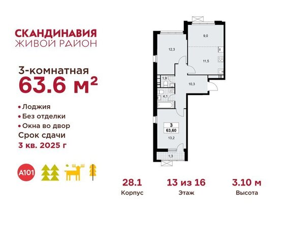 метро Коммунарка ТиНАО Потапово, квартал № 167 фото