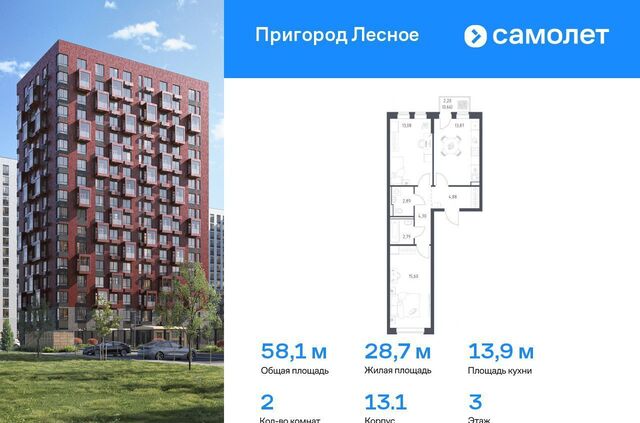 д Мисайлово ЖК «Пригород Лесное» к 13. 1, Видное фото