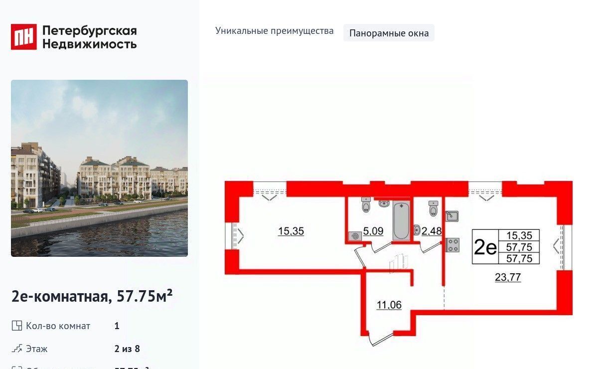 квартира г Красное Село ЖК «Империал» Горный институт фото 1