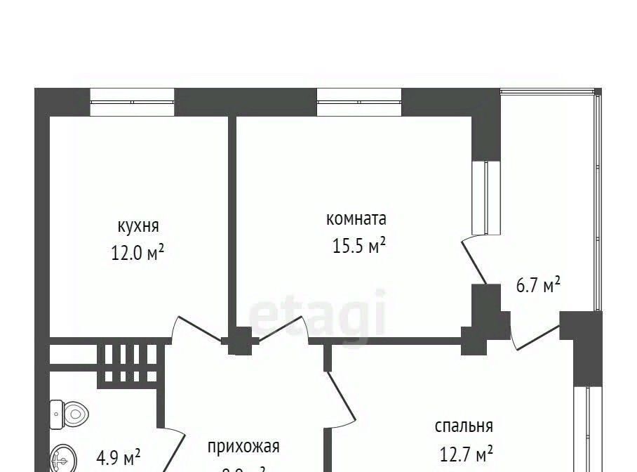квартира г Красноярск р-н Свердловский ул Свердловская 6к фото 2