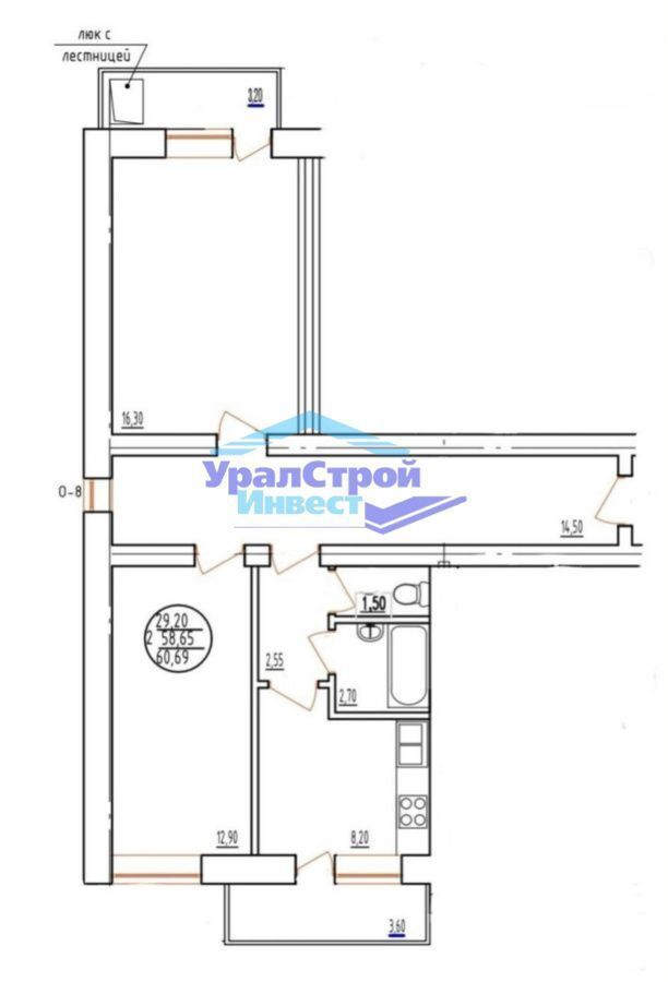 квартира г Октябрьский ул Фрунзе 9 корп. Б фото 2