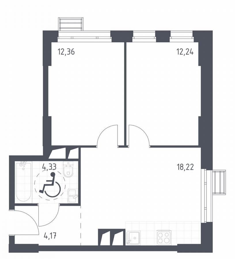 квартира г Красногорск ЖК Спутник к 14, Москва, Строгино фото 20