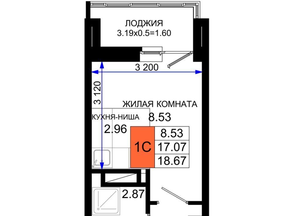 квартира г Ростов-на-Дону р-н Октябрьский пер Элеваторный 6/2а ЖК «Октябрь Парк» фото 1