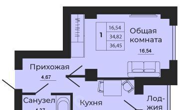 квартира г Батайск ЖК «Мечта» фото 1