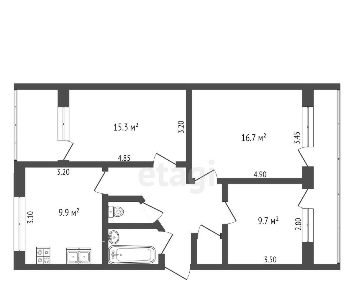 квартира г Кисловодск ул Марцинкевича 96 фото 17