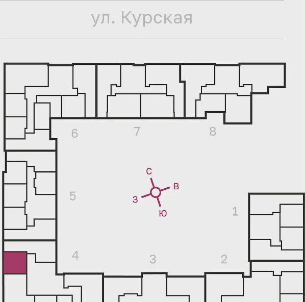 квартира г Санкт-Петербург метро Обводный Канал 1 ул Курская 27 фото 2