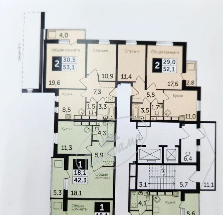 квартира г Калуга р-н Октябрьский б-р Солнечный 18 фото 2
