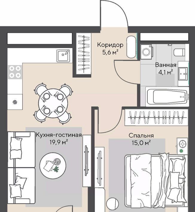 квартира г Екатеринбург Эльмаш ЖК Изумрудный Бор Проспект Космонавтов, жилрайон фото 1
