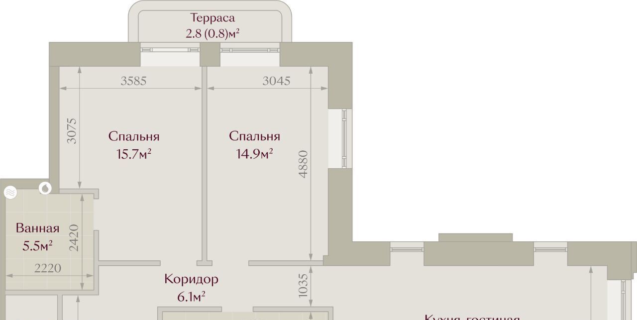 квартира г Казань метро Площадь Тукая пер Щербаковский 5 фото 3