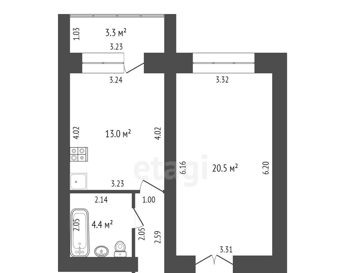 квартира г Тамбов ул Северо-Западная 6 м-н, Московский фото 16
