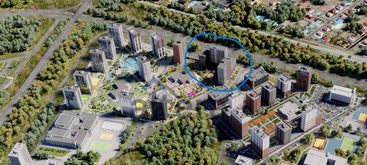 квартира г Казань проезд Детский 6 ЖК «Станция Спортивная» фото 3